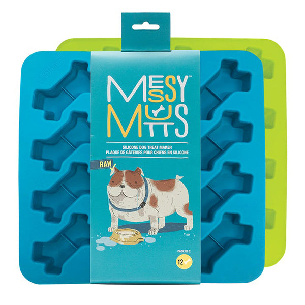 Messy Mutts 2 Pack Silicone Bake & Freeze Treat Maker